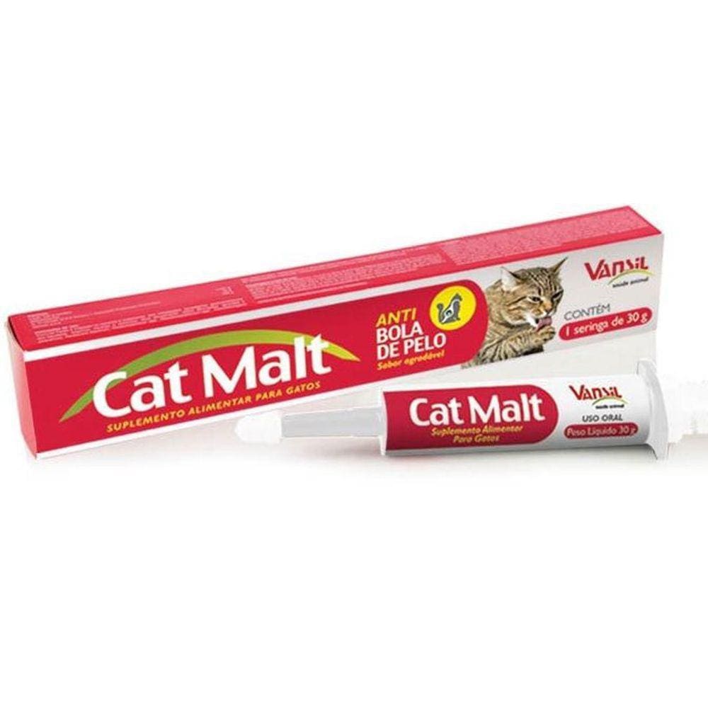 Vansil Cat Malt - 30G Suplemento Alimentar Para Gatosvansil