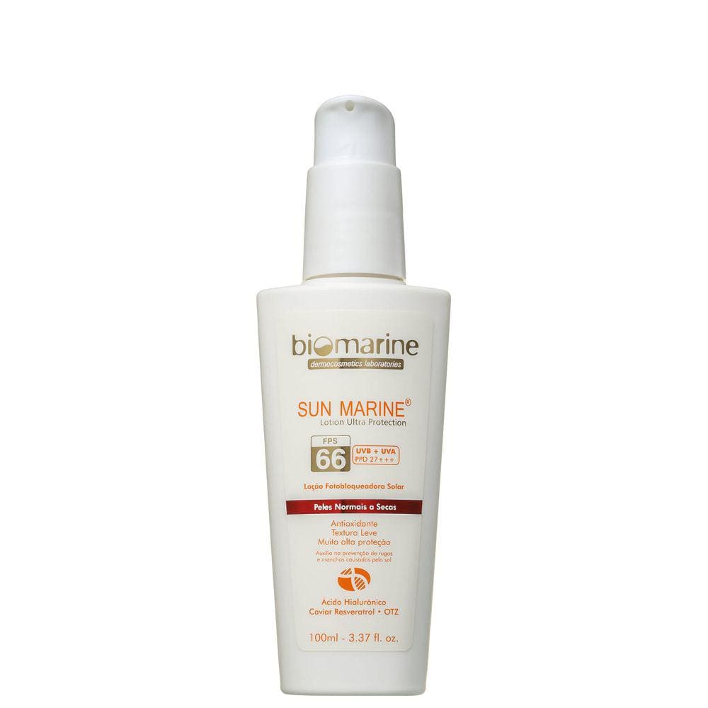 Biomarine Sun Marine Protetor Antienvelhecimento FPS66 100ml