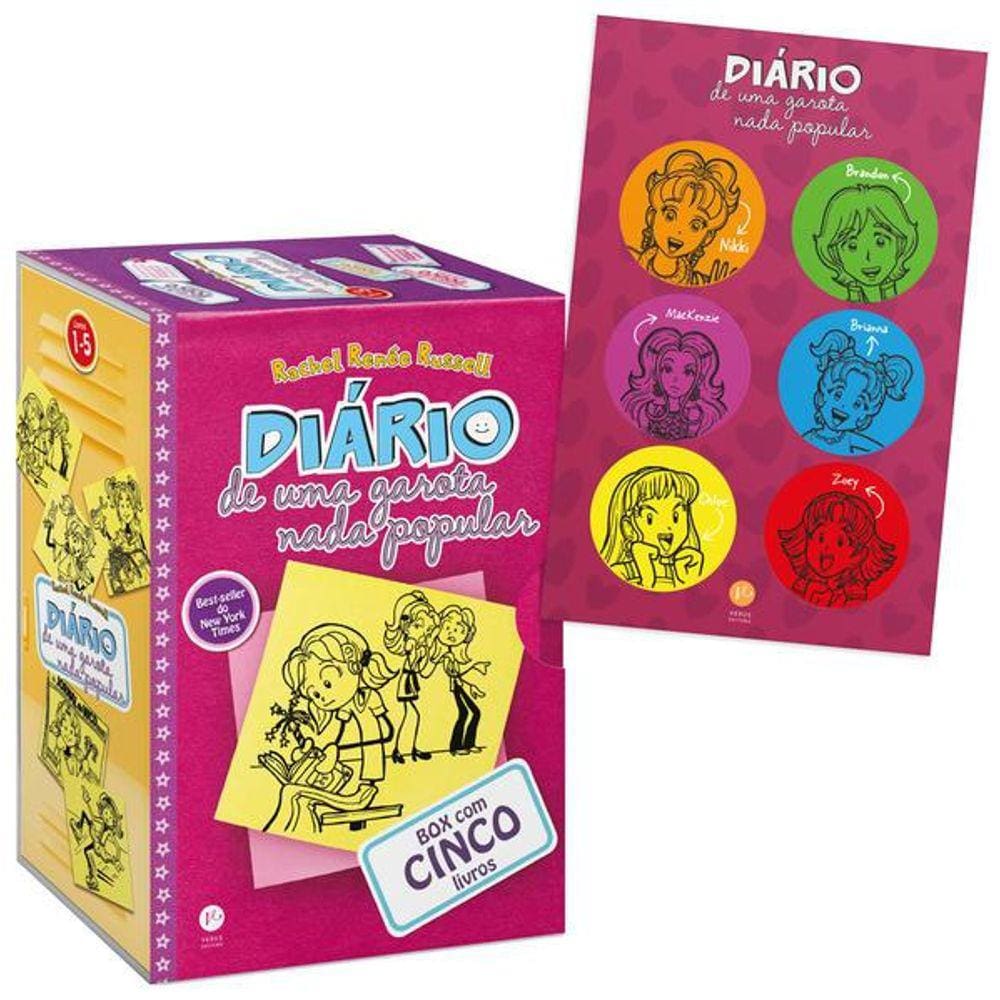 Box Diário de Uma Garota Nada Popular (Edição de Bolso – Vol. 1 a 5)