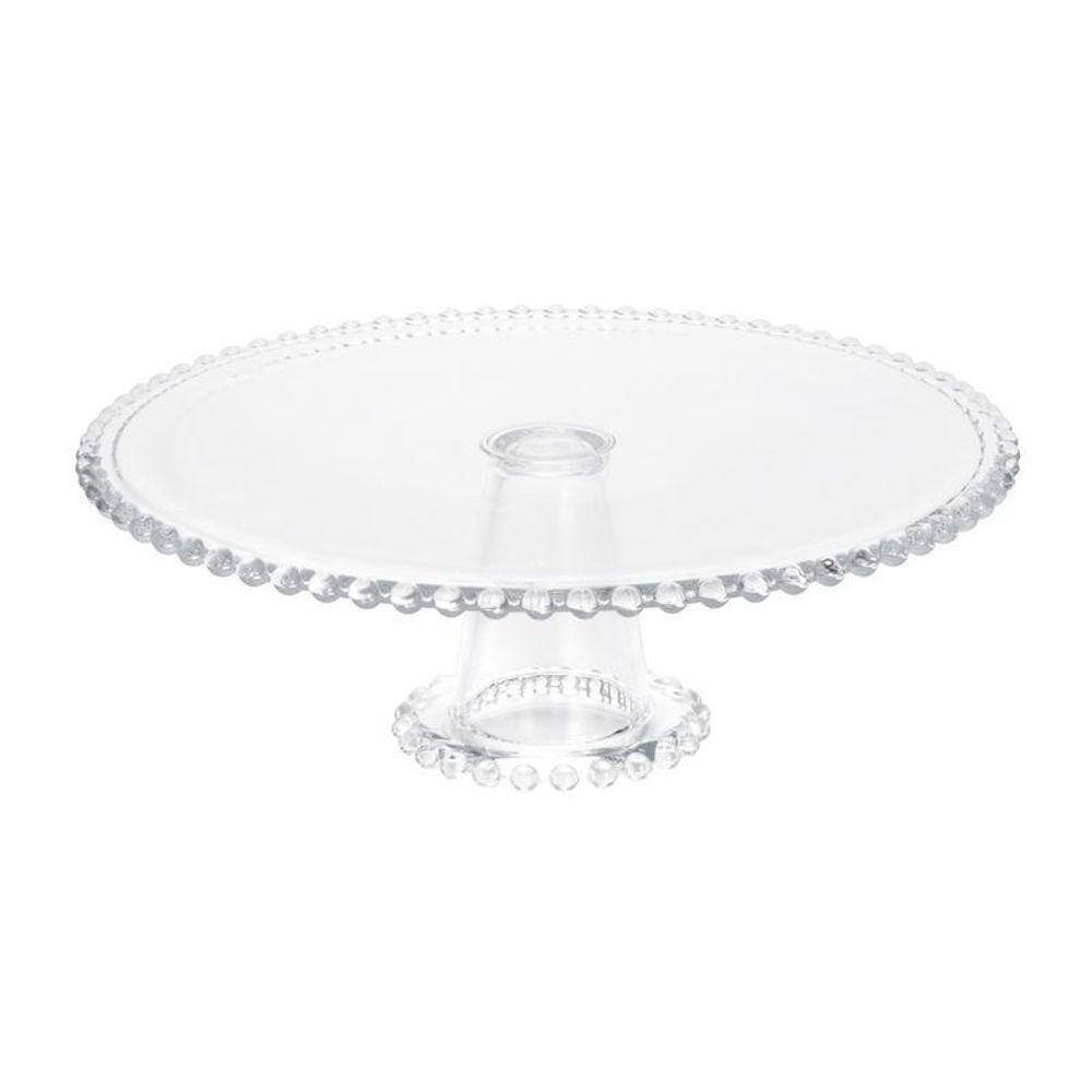 Prato De Bolo Em Cristal 31Cm Com Pé Pearl Wolff