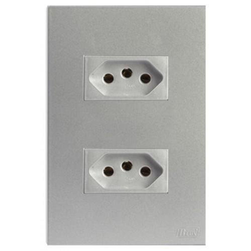 Kit Tomada Dupla 20A 4X2 Brs12186-1Pr