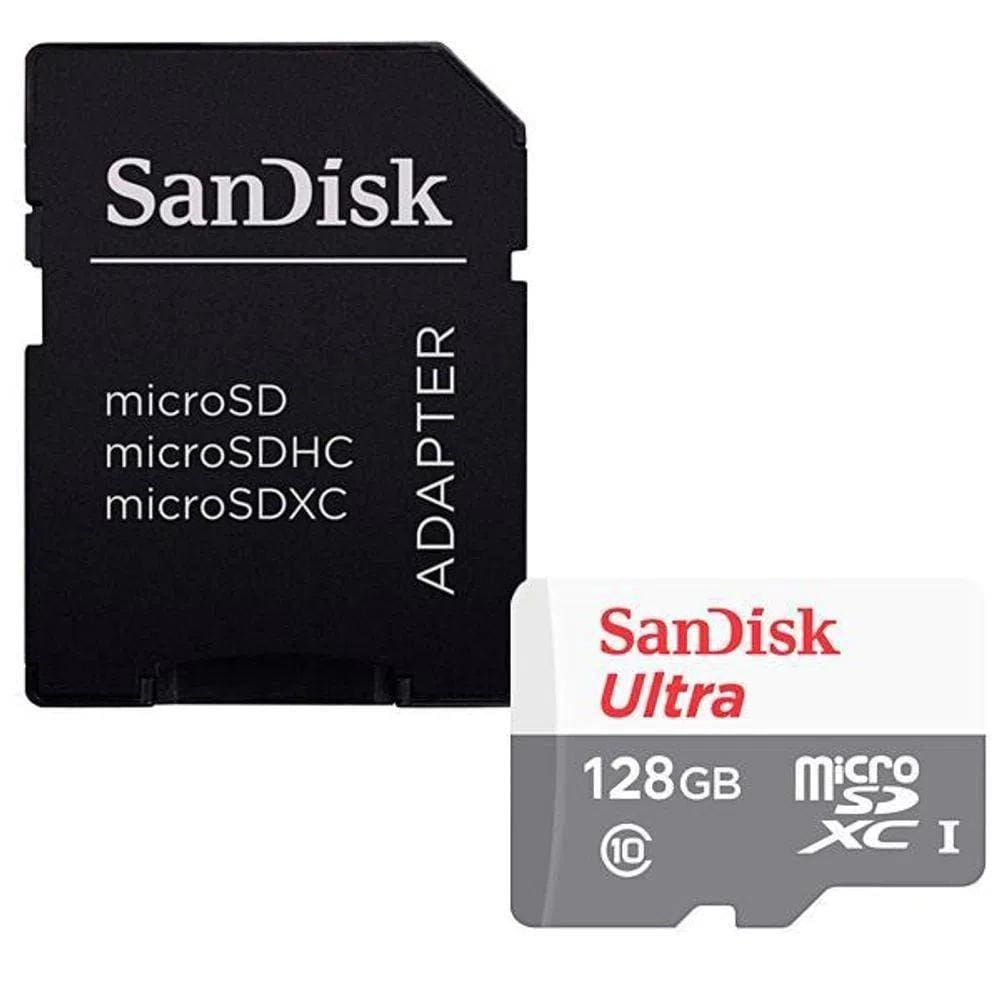 Cartao de Memoria microSD Sandisk 128GB Ultra Classe 10