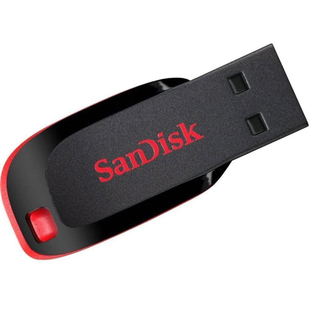 Pen Drive 64GB Sandisk Cruzer Blade USB 2.0 SDCZ50-064G-B35