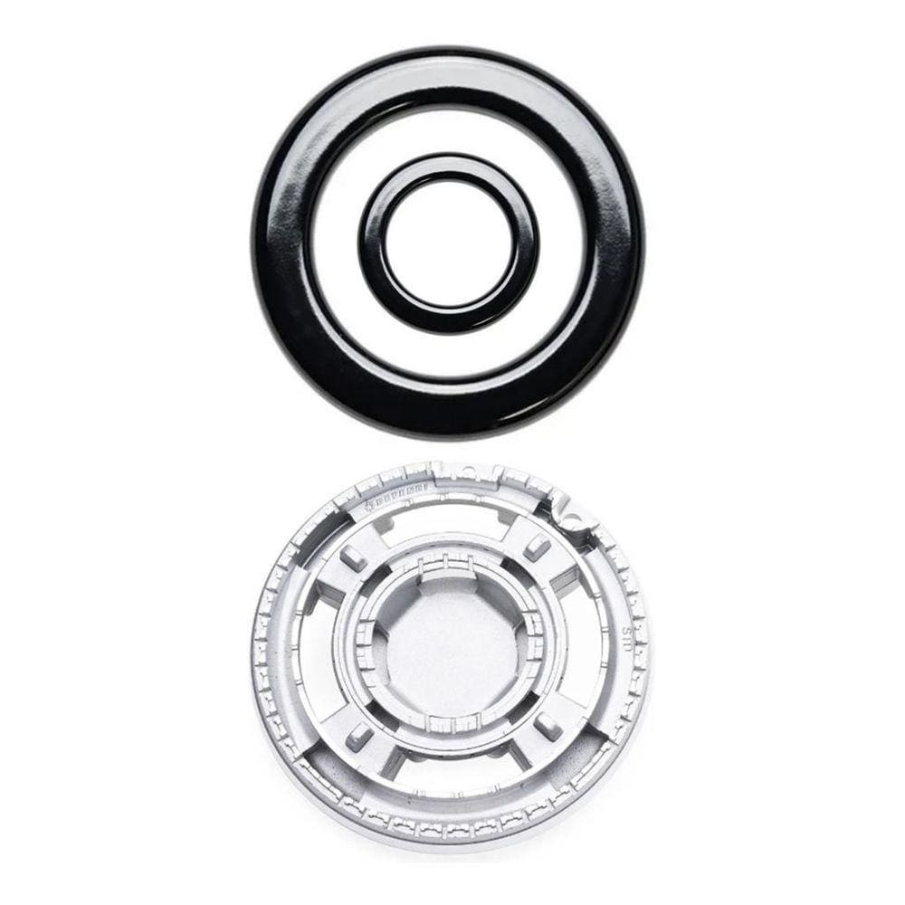 Kit Coroa Quadrichama + Tampas Para Fogão Brastemp Bdt85ae