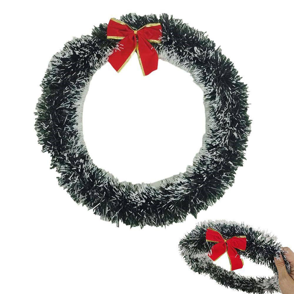 Guirlanda de Natal Enfeite Porta Natalino Decoraçao Casa Loja Vitrine Shopping Empresa Papai Noel Fim de Ano Comemoraçao Festa