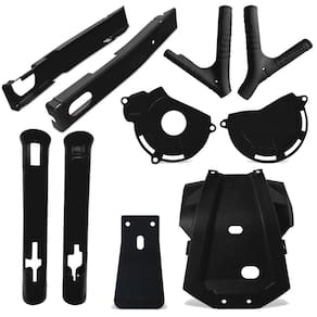 Kit Protetores De Motor Quadro Tampas Motor Balança Bengala Biker Xr 250 Tornado