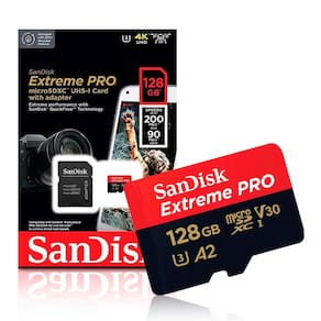 Cartão de Memoria. 128gb micro sd Cl10 200mb/s Extreme Pro SDSQXCD-128GB-GN6MA Sandisk