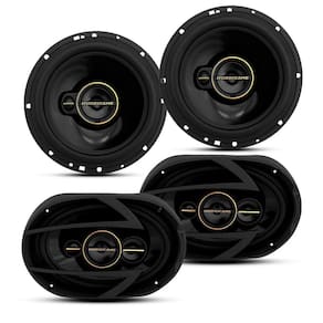 Kit Alto Falante Hurricane Aurum 6"+ 6x9" Polegadas 380W RMS