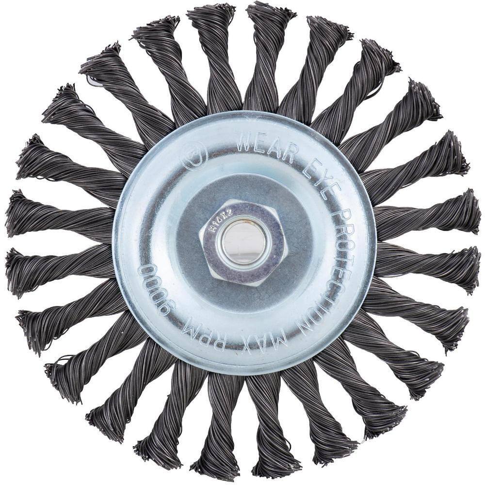 Escova Aço Trançado Circular 6 Bauker