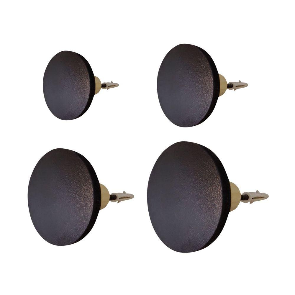 Kit 4 Ganchos Pendurador de parede Bola MDF 6mm 4 Tamanhos