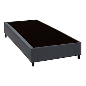 Base Box Solteiro Extremo Reforçado Corino HomeQueen Cinza 40x88x188