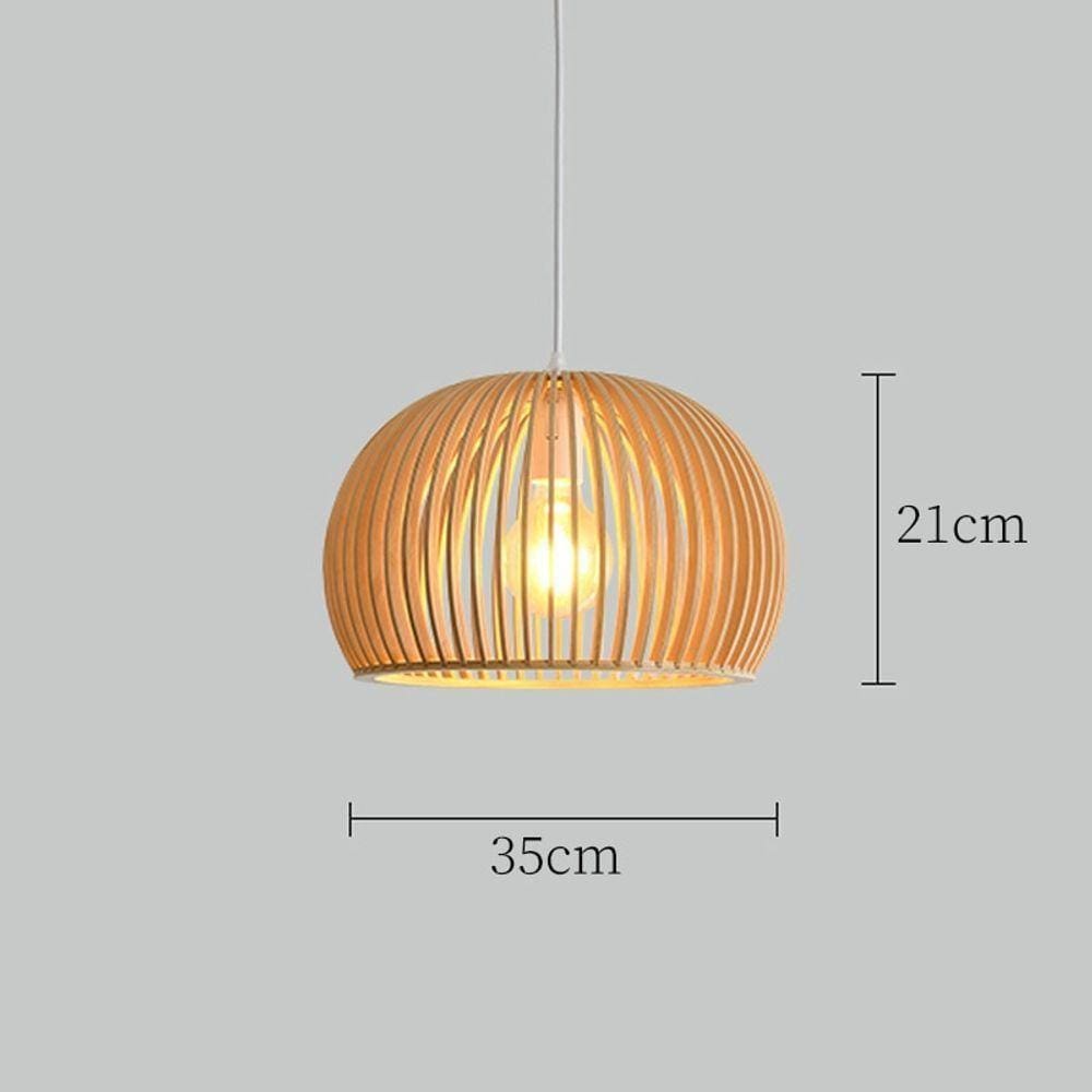 Pendente Luminária Luzes Pingente De Madeira Cor Type D 35cm