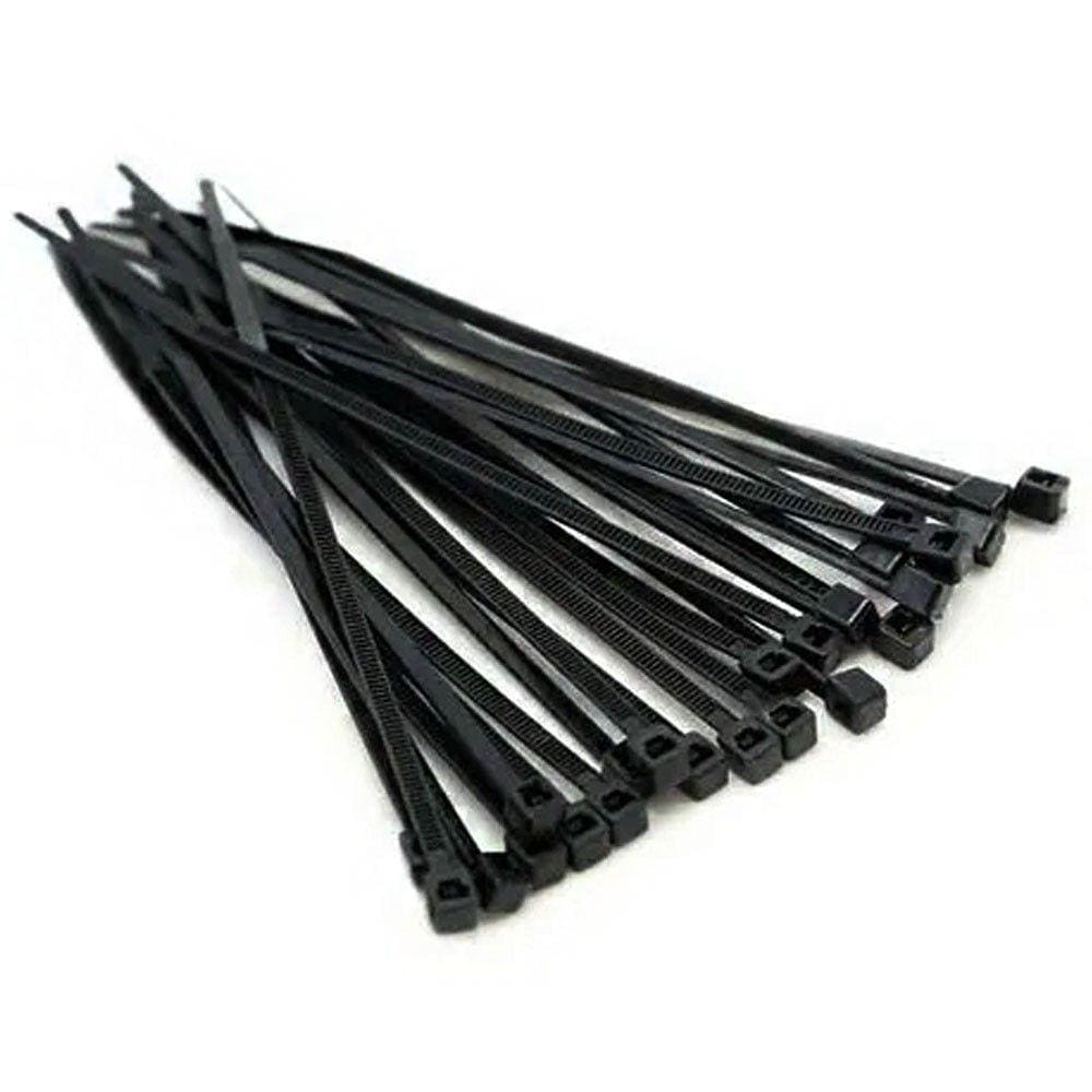 Abraçadeira De Nylon Preto 50 Uni Cinta Plastica Enforca