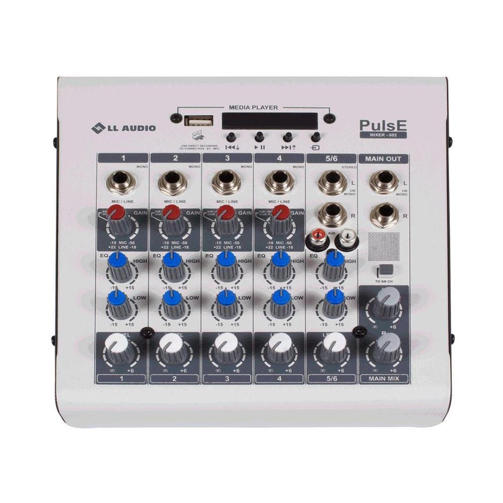 Mesa De Som Mixer Ll Audio Pulse 602 6 Canais C/Media Player