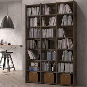 Estante de Livros Escritório 21 Nichos Livreiro Montenegro Castani Bela Casa