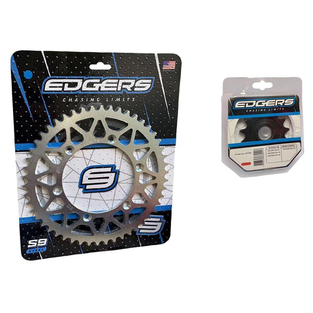 Kit Relação Coroa Pinhão Edgers Crf 250r Crf 250x Cr 125