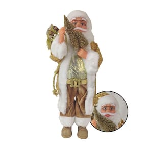 Boneco Papai Noel 45cm Natal Arvore Dourado Natalino
