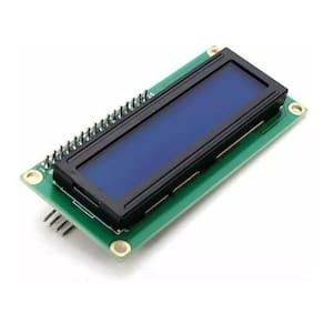 Display Lcd 16X2 C/ Blacklight Azul Com Pinos Já Soldados