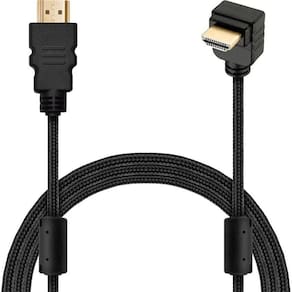 Cabo Hdmi 5 Metros 90 Graus Para Video Game Console Na Tv
