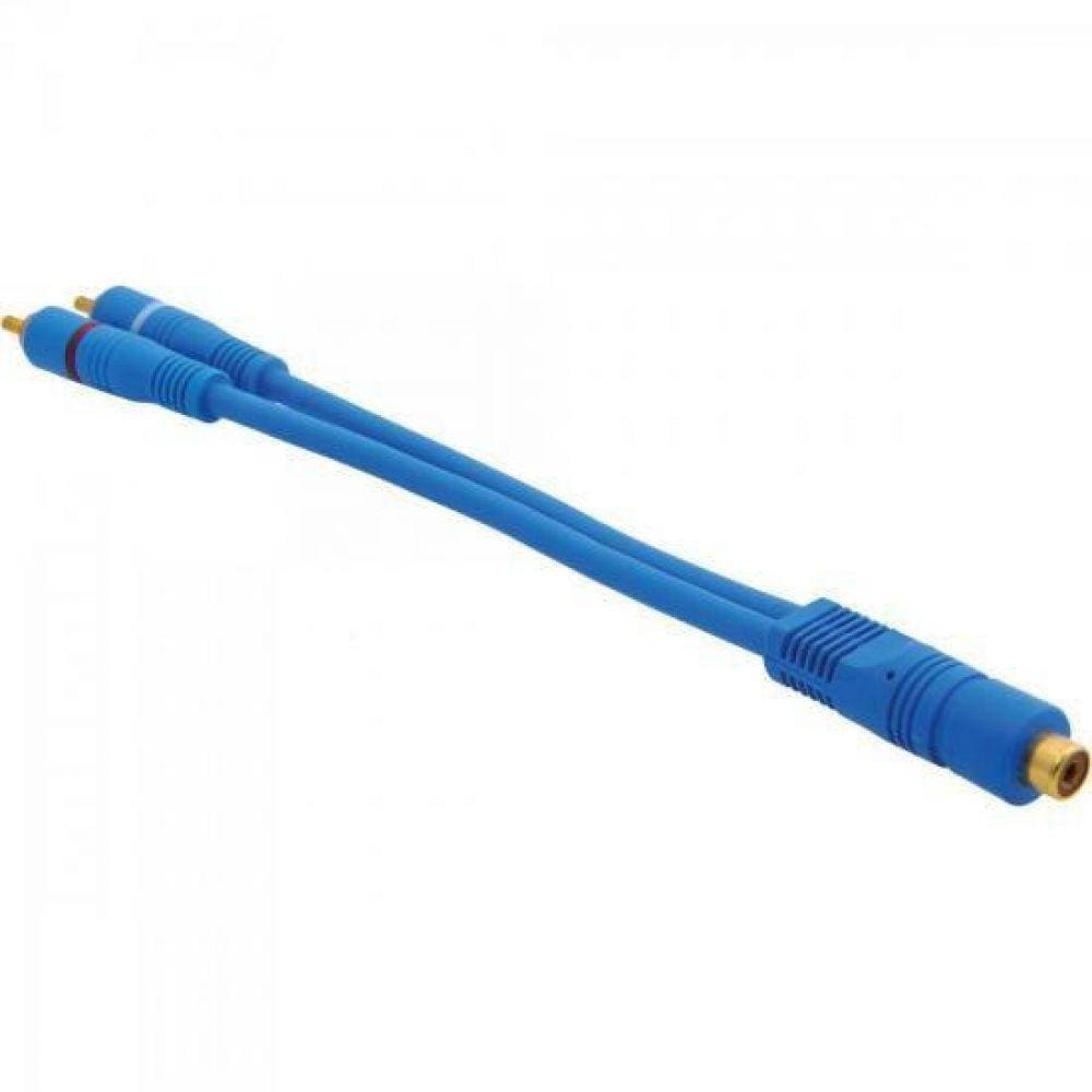 Cabo Y 1 Rca Femea X 2 Rca Macho 20cm Cbay0008 Azul Storm
