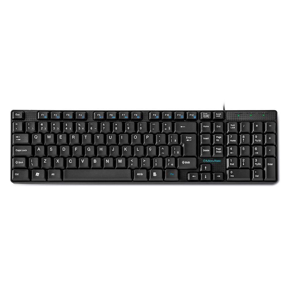 Teclado Movitec Com Fio Otf-01 Teclado Otf-01 Na Com Fio