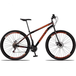 Bicicleta 29 Dropp Sport Aço 21 Marchas Freio A Disco Preto+laranja