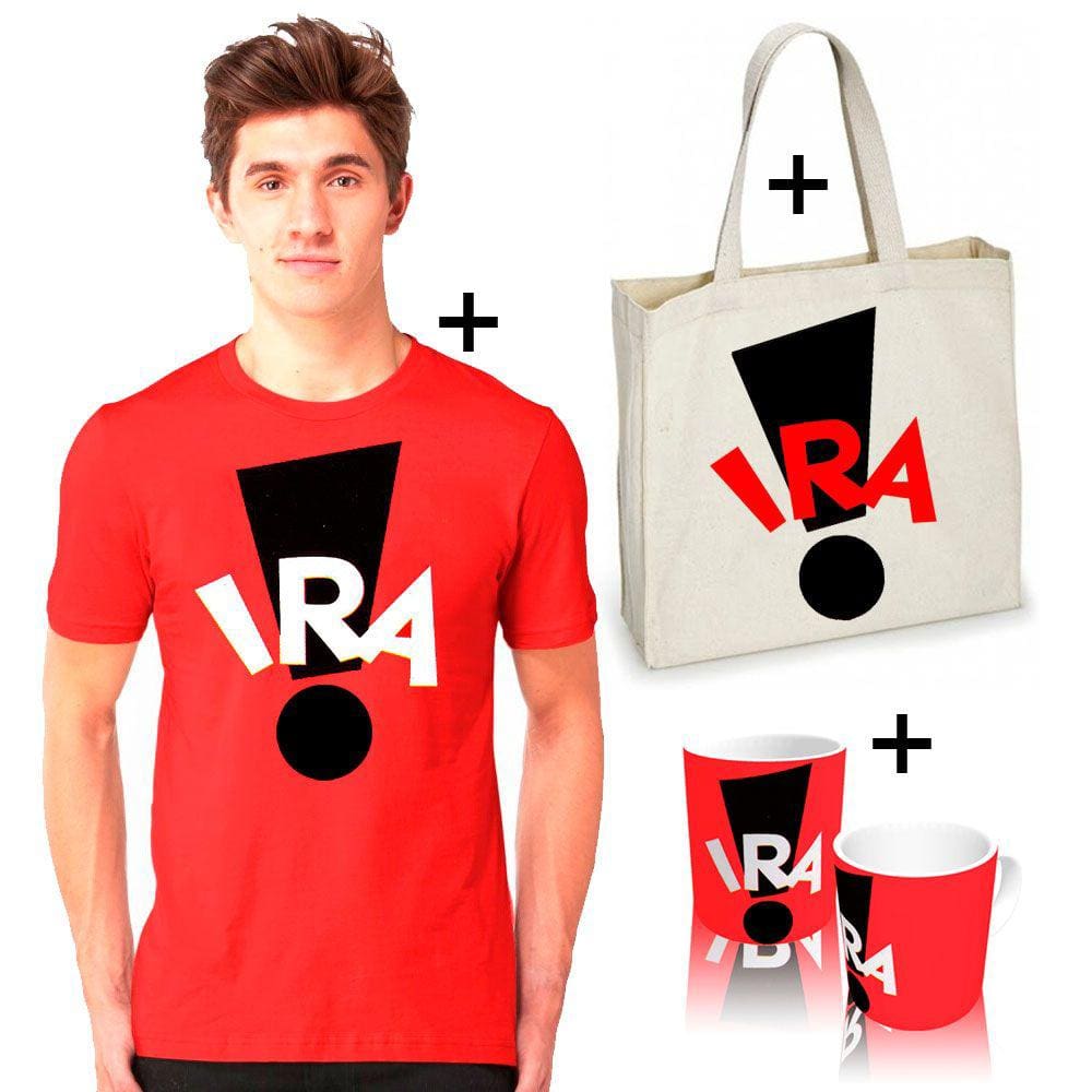 Camiseta camisa Banda Ira rock nacional, combo+sacolaecbag+caneca