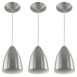 Kit 3 Pendentes Vegas Premium Gourmet em Aluminio Escovado