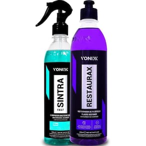 Kit Sintra Fast Limpador Apc Plásticos + Restaurax Vonixx