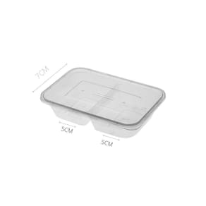 Kit Marmitas Com Divisoria Descartavel Comida Fit Salada