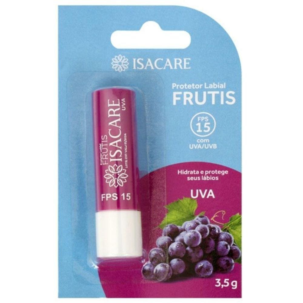 Protetor Labial Uva FPS 15 3,5G Isacare