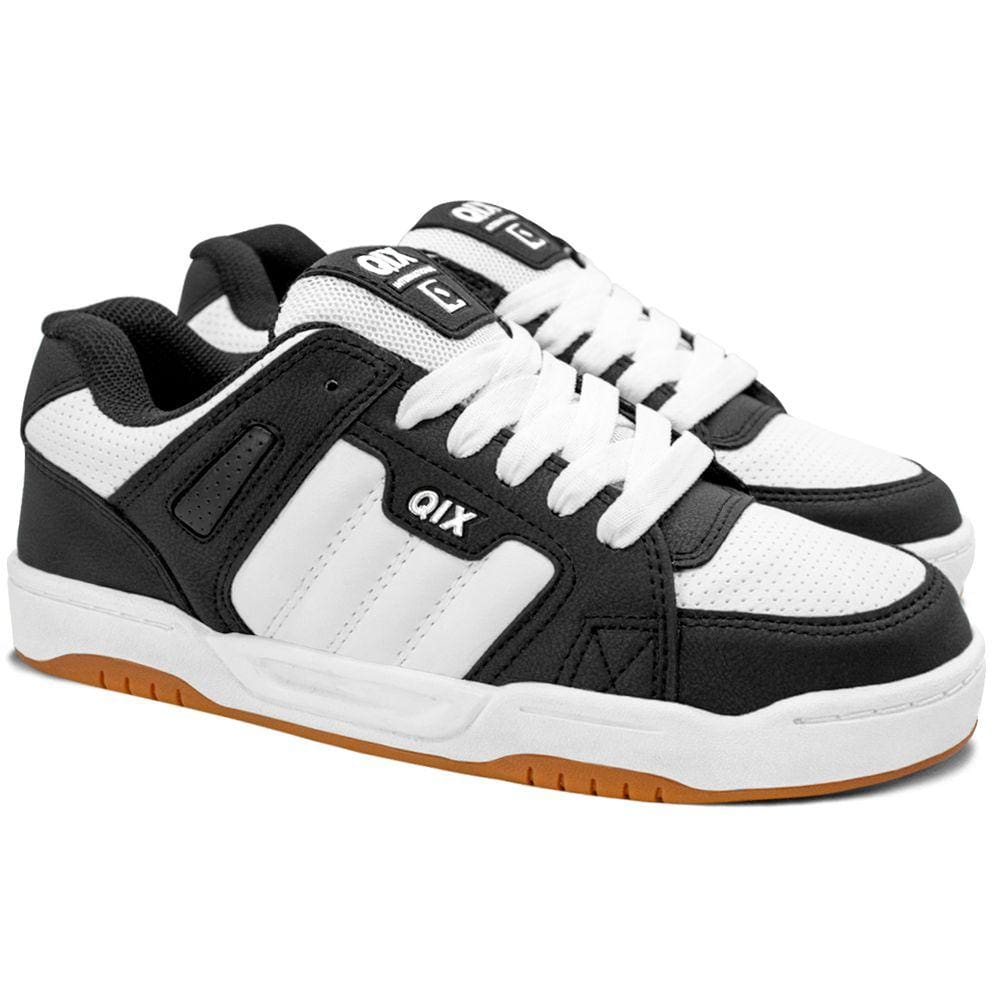 Tênis Qix Skate Square Preto Branco