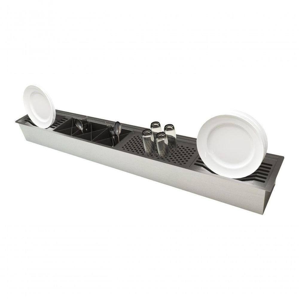 Canal Organizador Embutida Espaçoso Em Inox Oferta