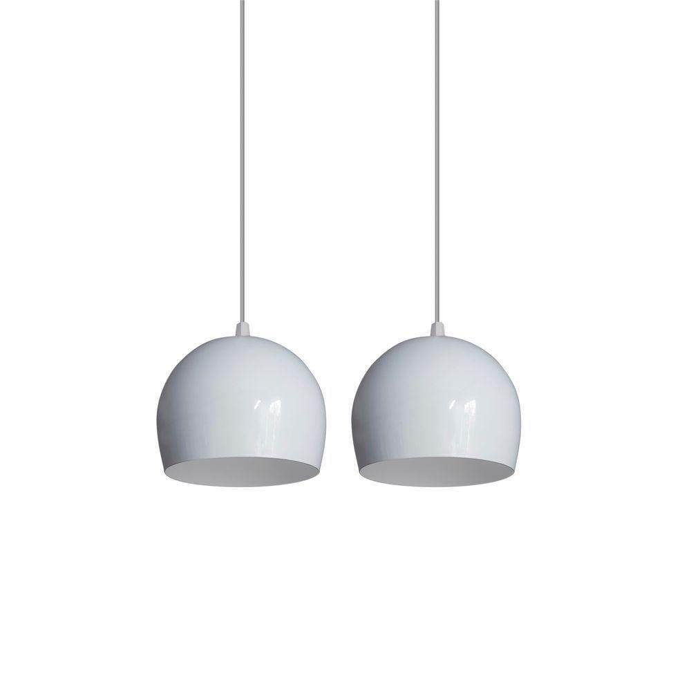 Kit 2 Pendente Bola Branco