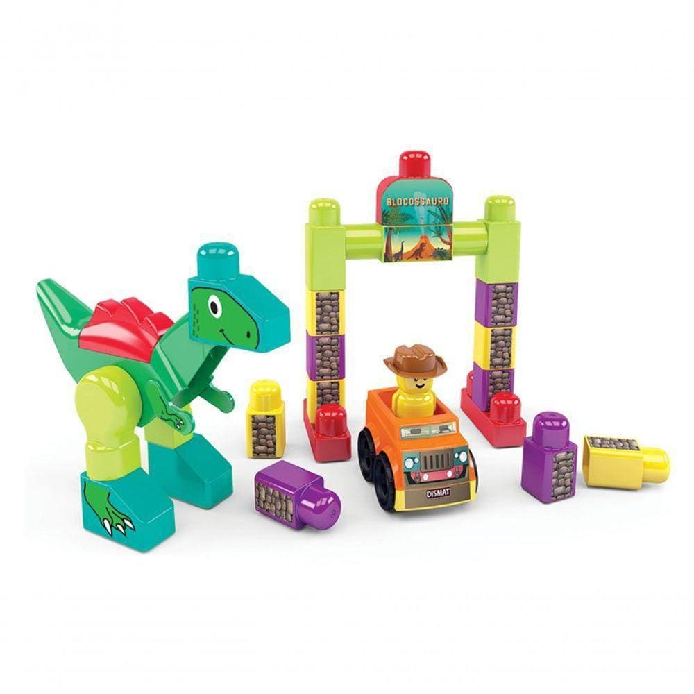 Brinquedo Montar Blocos Blocossauro Mk361 31 Peças Dismat