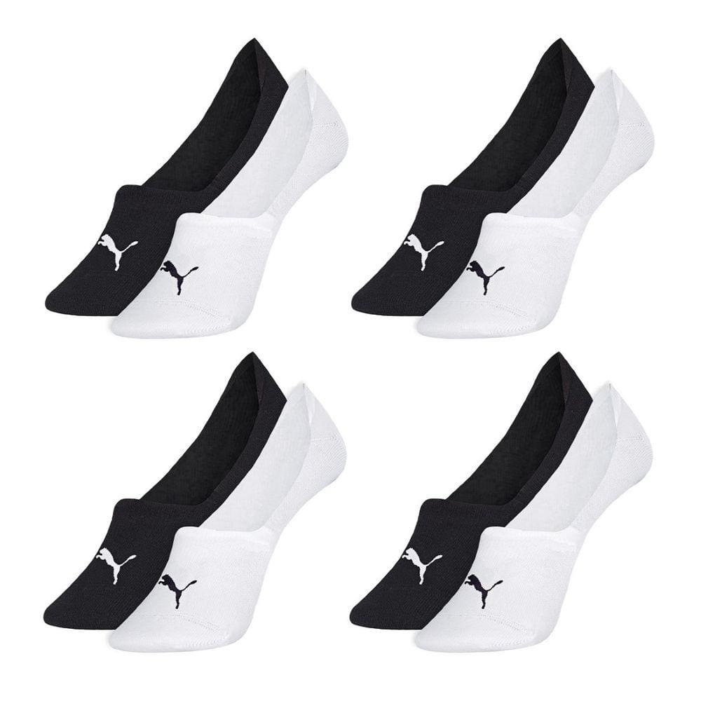 Kit 8 Pares de Meias Puma Femininas Sapatilhas Invisíveis 34-38