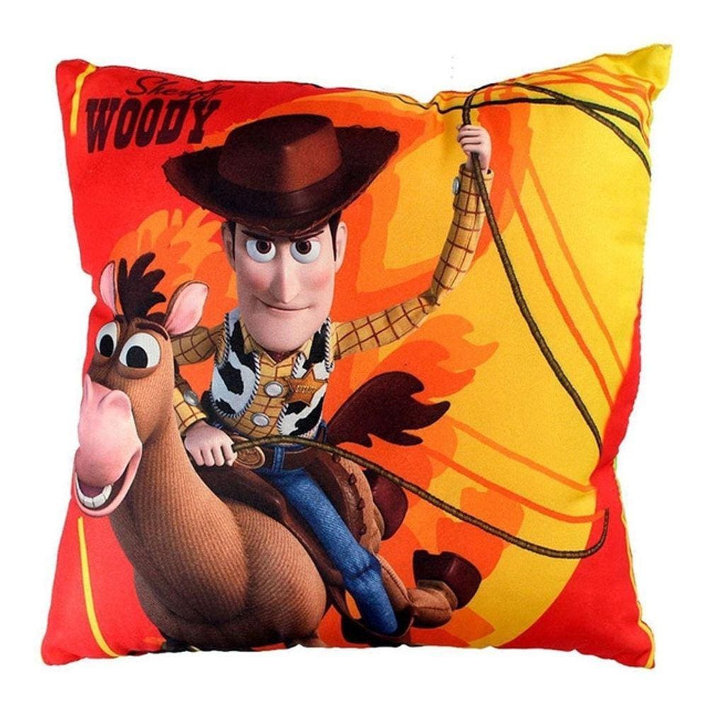Almofada Woody Toy Story Enchimento Em Fibra Macia 40x40cm
