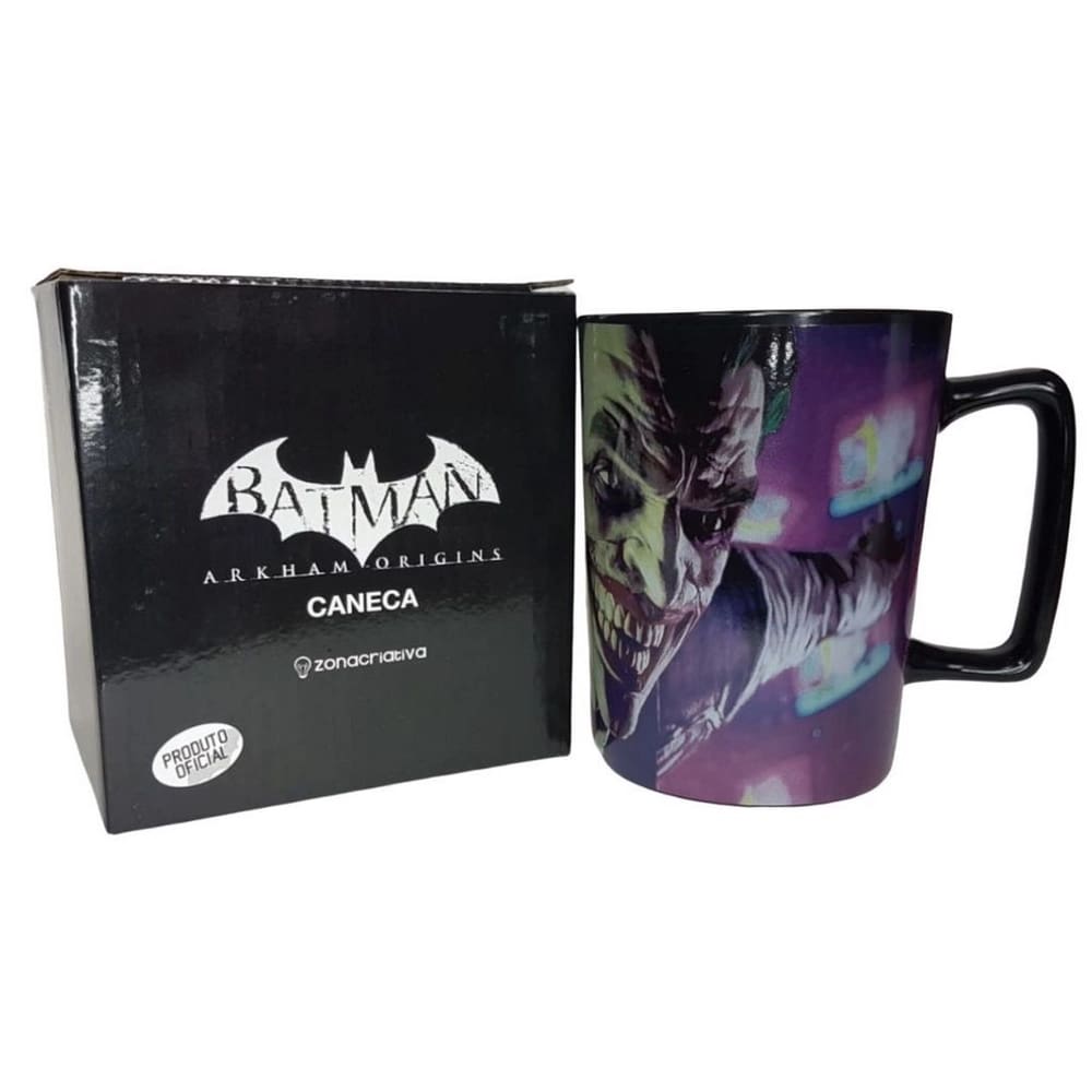 Caneca Coringa Arkham Origins Porcelana 500ml Oficial DC