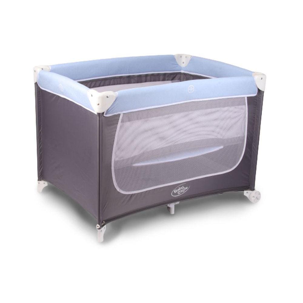 Berço Cercado Desmontável Portátil Chiqueirinho Confort Azul