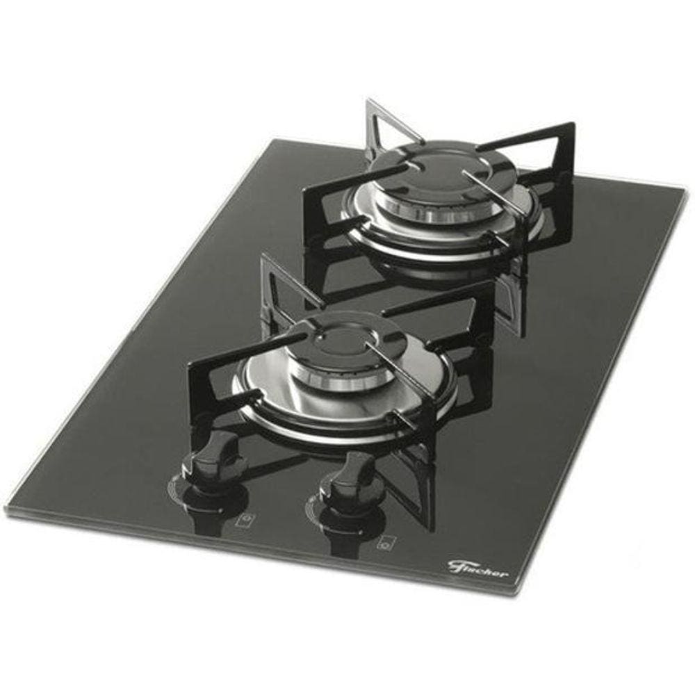 Cooktop A Gás - 2 Queimadores - Fischer - Preto - 110V/220V
