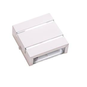 Kit 2 Arandelas Externa Parede 2 Focos  2 Frisos Branca 1112