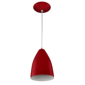 Lustre Pendente Vegas Premium Gourmet em Aluminio Vermelho