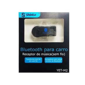 Adaptador Bluetooth Veic. P/ Audio Recar. C/ Mic (P2) Ref: Yet-M2