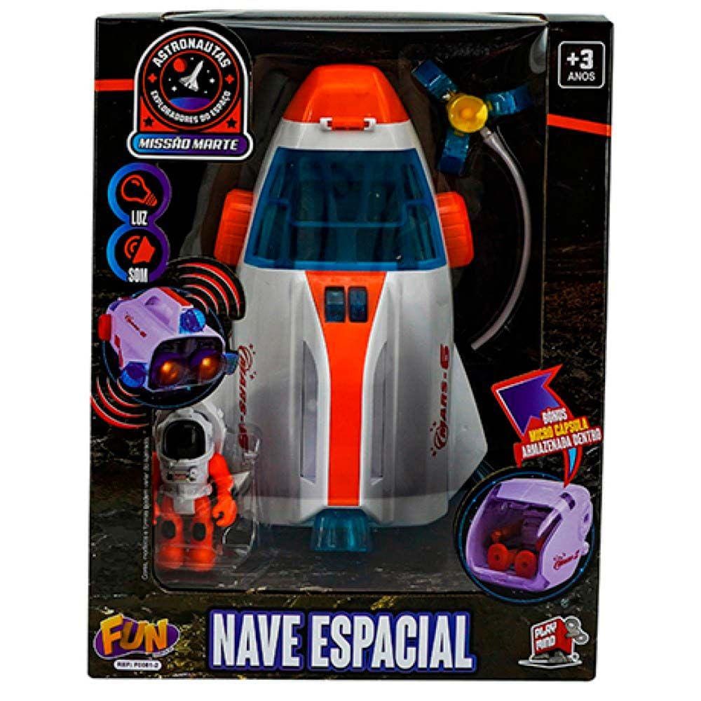 Cenário e Figura - Astronautas - Nave Espacial - Fun Divirta-se