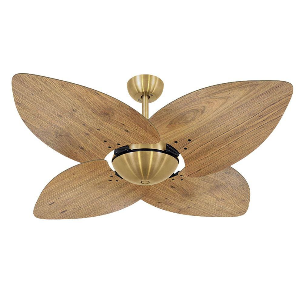 Ventilador de Teto Volare Dourado Dunamis Rádica Freijó 110V