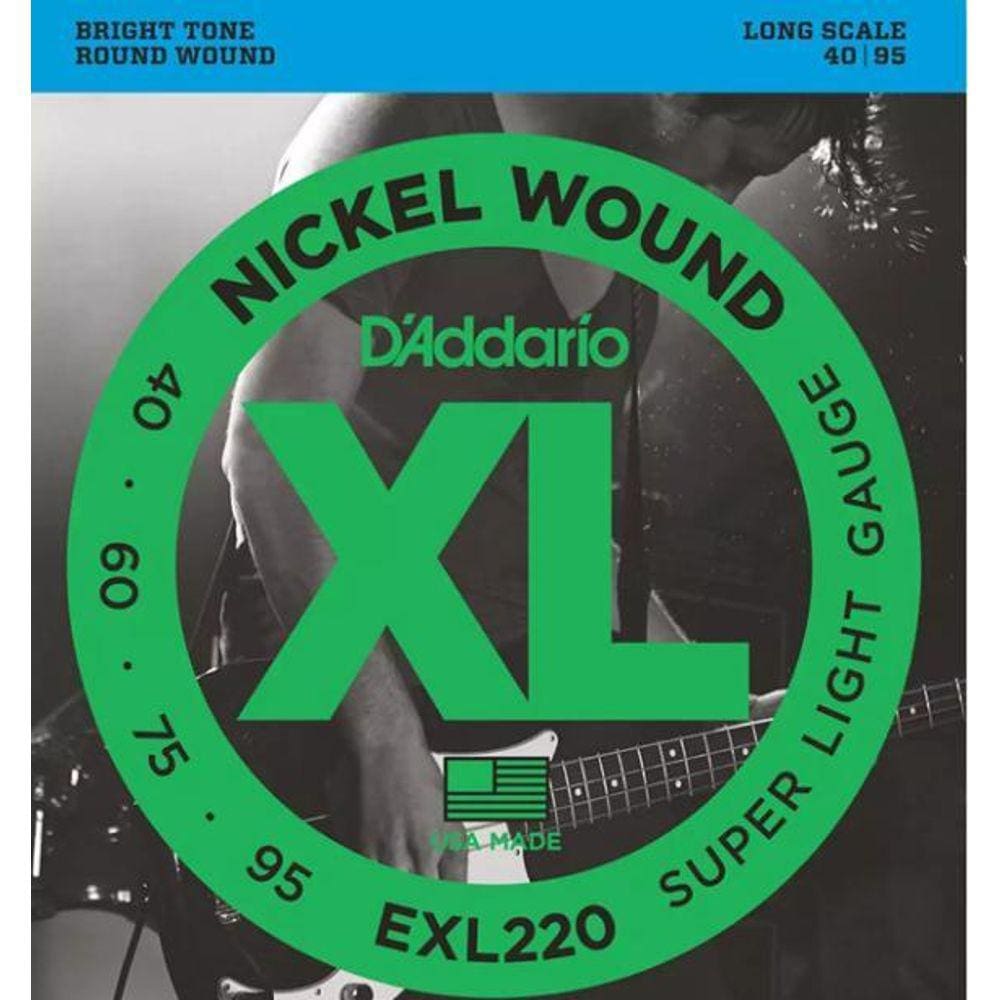 Cordas para contrabaixo Exl220 040-095 - d`addario