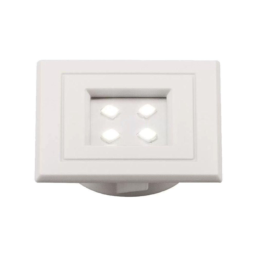 Spot Lumini Pop Quadrado Branco 1W Branco Quente Pix