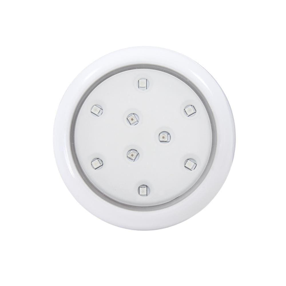 Luminária De Piscina 12V 9W 125Mm Cp.Oring.Br Branco 3000K
