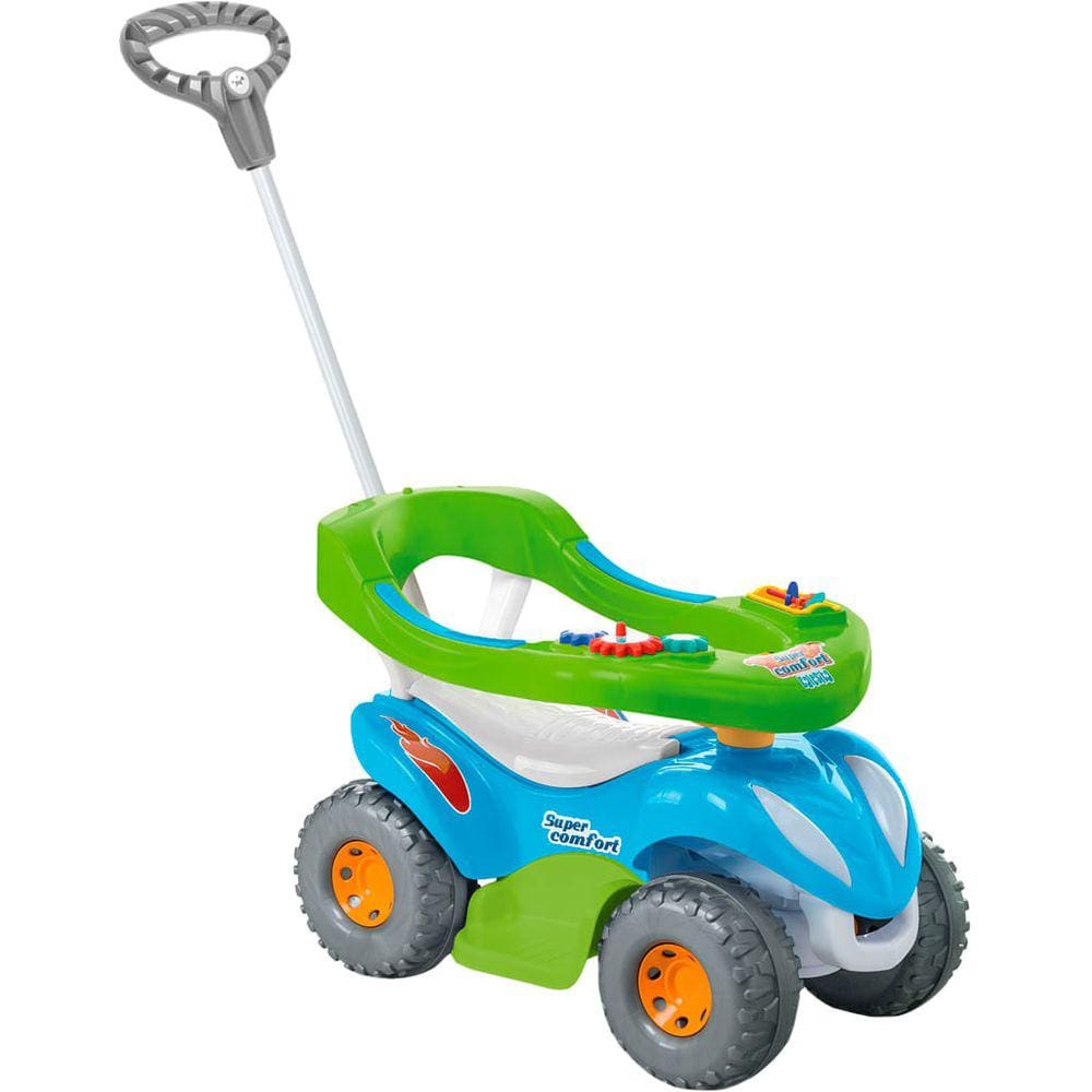 Passo a Passo Infantil Calesita Super Comfort Completo - 2 em 1 - Verde/Azul