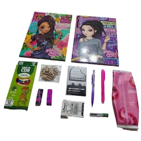 Kit Material Escolar Ensino Fundamental Ou Médio Feminino